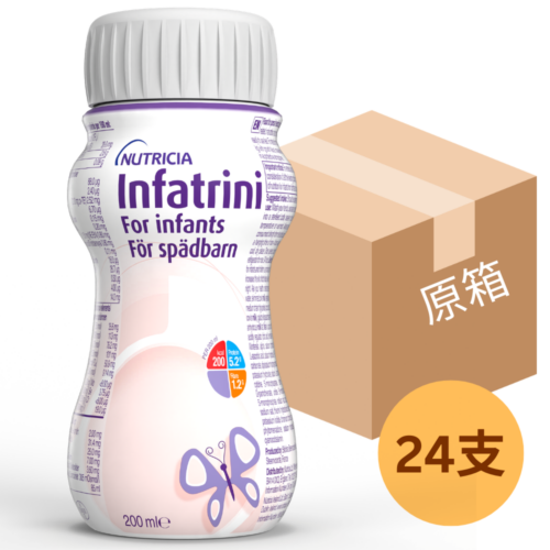 荷蘭 Nutricia Infatrini 高能量嬰幼兒營養液 (原箱：200ml x 24支)