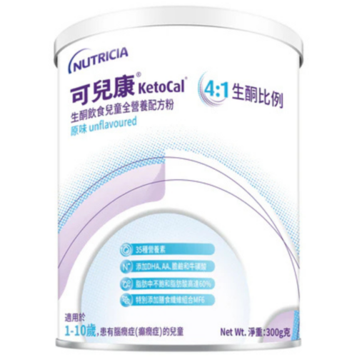 荷蘭 Nutricia KetoCal 可兒康 4:1 生酮比例生酮飲食兒童全營養配方粉 (原味) - 300g