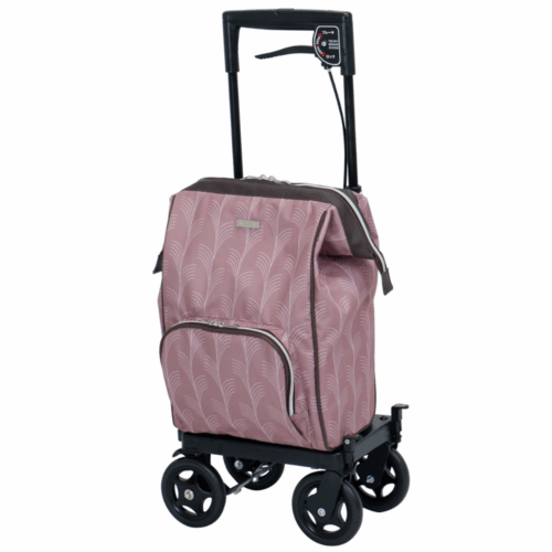 日本 Melody Prima Grande 助行車 - 右手用，葉子粉紅 [4945528 231283]【台灣製造】