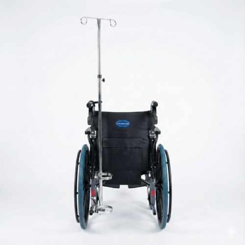 Alternative view of 鹽水及氧氣樽一體架 - 適用於 Advanced 7530、7510 輪椅