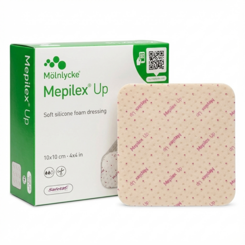 瑞典 Molnlycke Mepilex Up 泡沫敷料 - 10 x 10cm (盒裝：5片) [212100]【芬蘭製造】