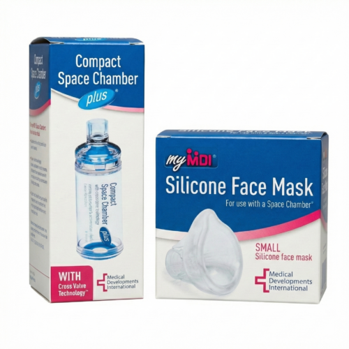 Alternative view of 澳洲 MDI Space Chamber 噴霧劑助吸器+面罩【可選：細/中/大碼】