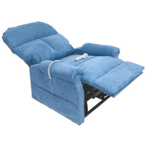 Alternative view of 美國 Pride LC-101 電動站立及後傾梳化 - 藍色皮【Pride港澳唯一獨家總代理行貨】