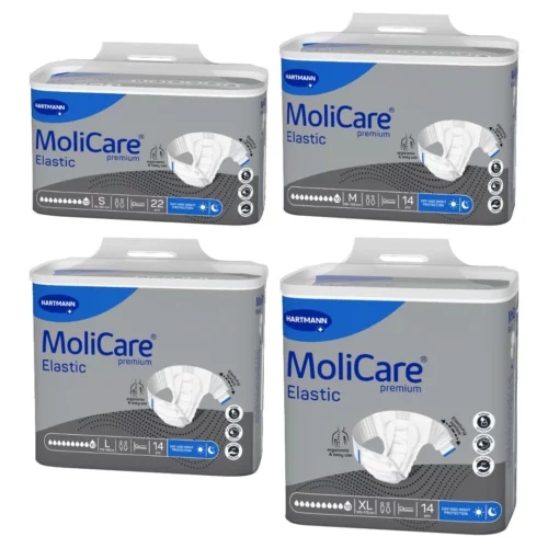 【原箱送貨】德國 Hartmann Molicare 赫曼安加適彈性金裝成人紙尿片 (10滴) (德國/法國製造)