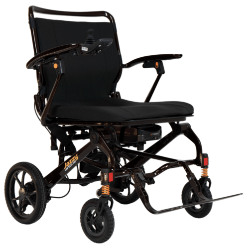 美國 Pride Jazzy Carbon HD 碳纖維電動輪椅【20"座闊：適合肥胖人士】【車重14.6kg】【承重400磅】【前輪有2組避震彈簧】【單電續航20km】【Pride港澳唯一獨家總代理行貨】
