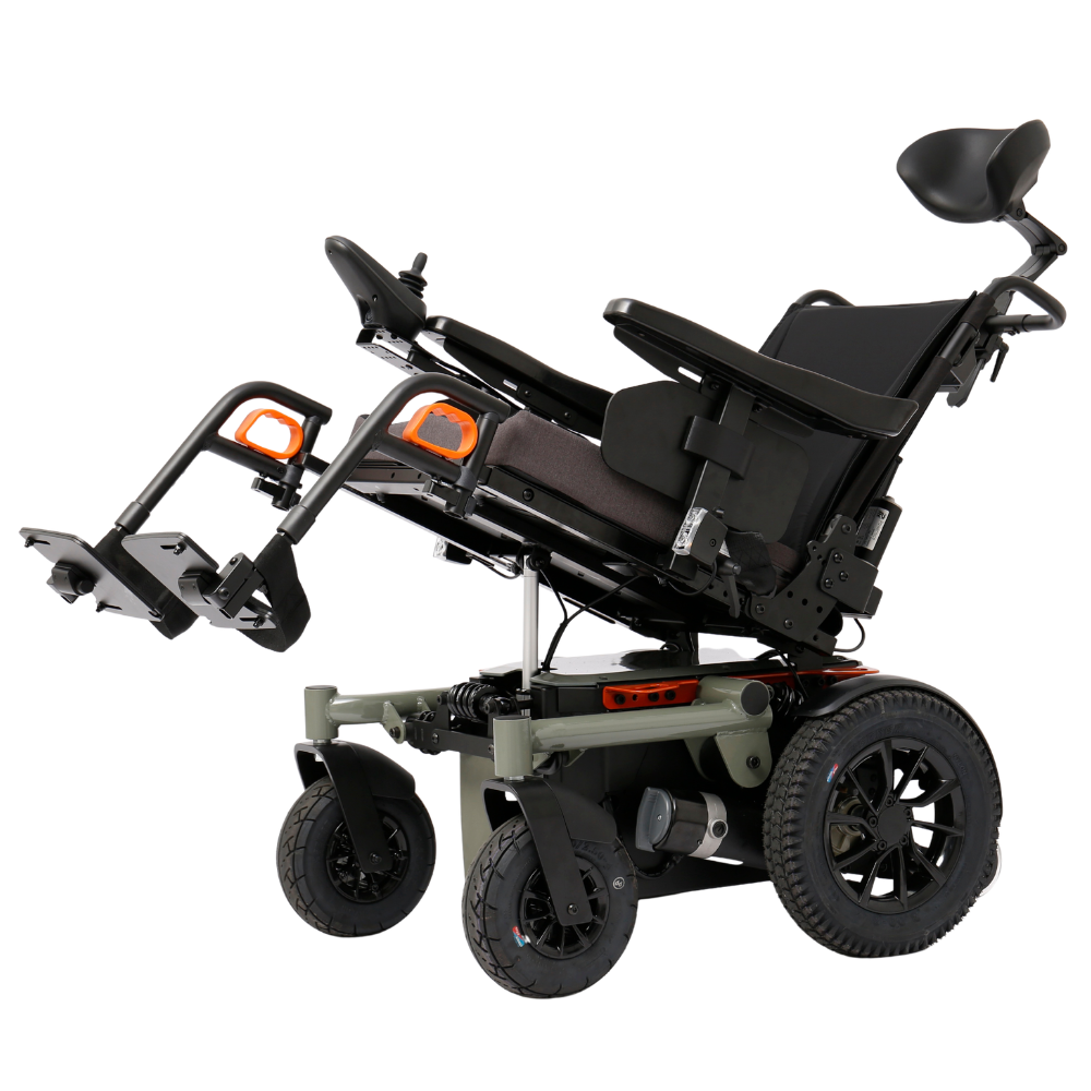 Advanced P400 Power Tilt+Recline 電動輪椅【電動傾斜及調校靠背角度】【3組超強避震】【英國PG VR2控制器】【台灣製CT 450W電機x2】【75AH電池 x 2:續航力45公里】【前後LED燈】:圖片 4
